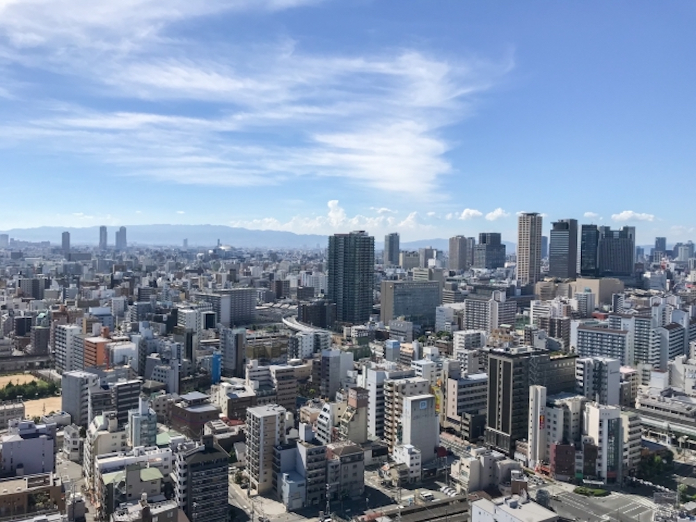 街中のマンスリーマンションとその周辺環境